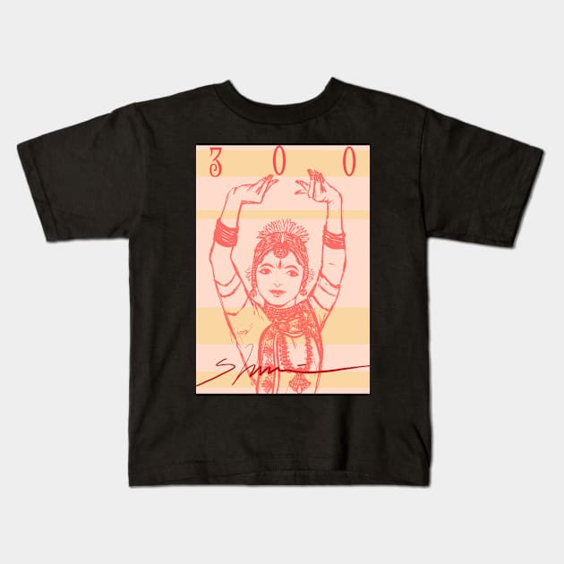 Number 300 Kids T-Shirt by Shurmmi